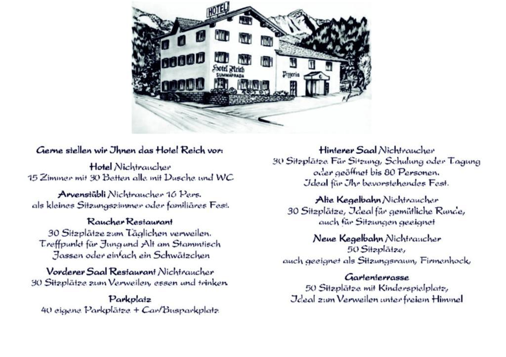Hotel Reich Thusis Eksteriør billede